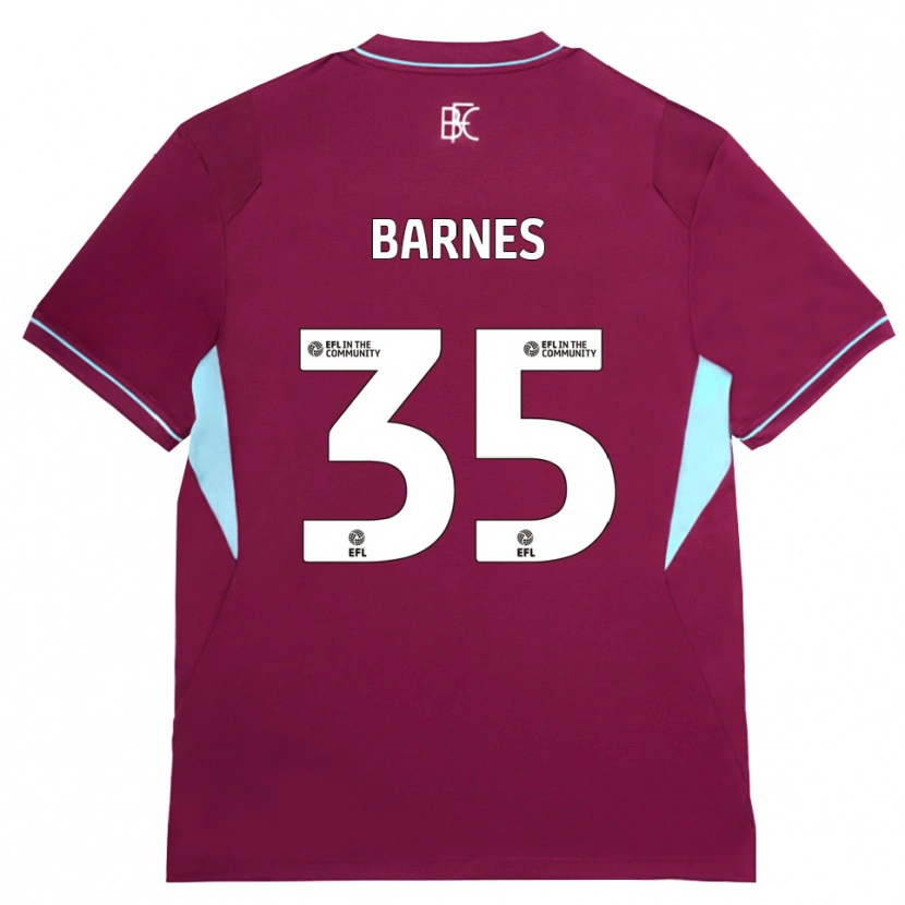 Danxen Niño Camiseta Ashley Barnes #35 Borgoña Verde 1ª Equipación 2026/27 La Camisa México