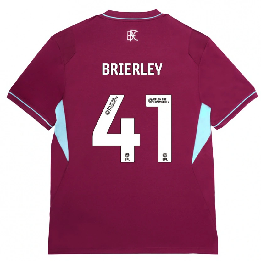 Danxen Niño Camiseta George Brierley #41 Borgoña Verde 1ª Equipación 2026/27 La Camisa México