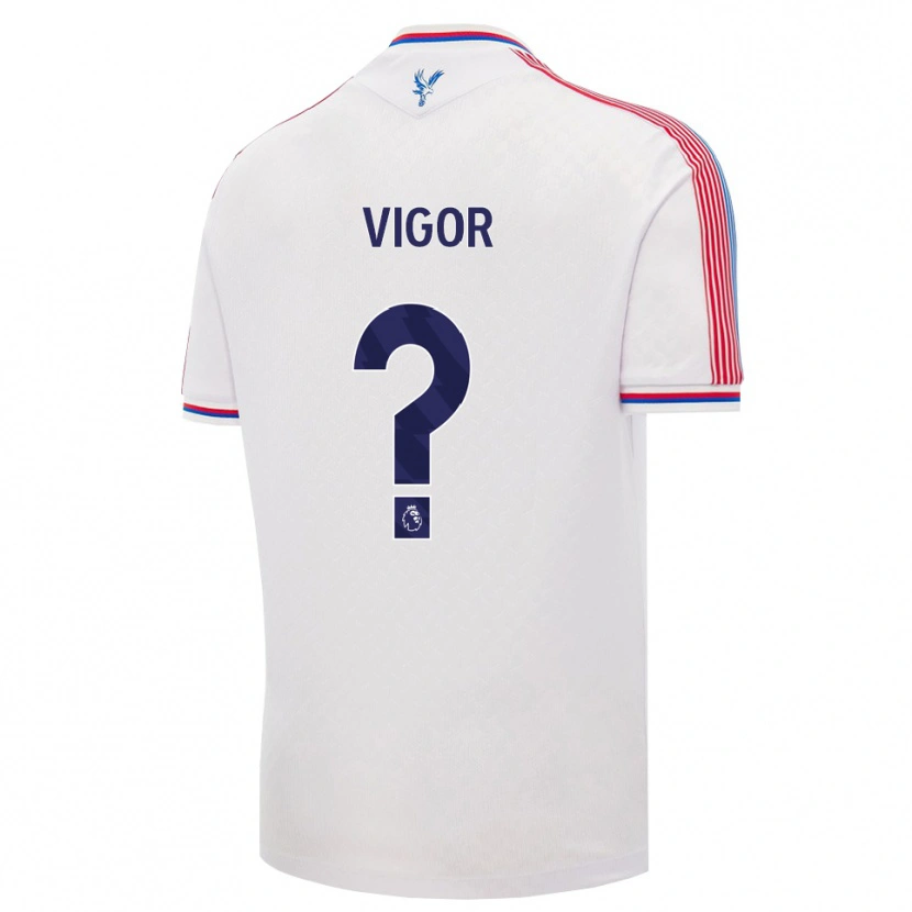 Danxen Niño Camiseta Matthew Vigor #0 Blanco Rojo Azul 1ª Equipación 2026/27 La Camisa México