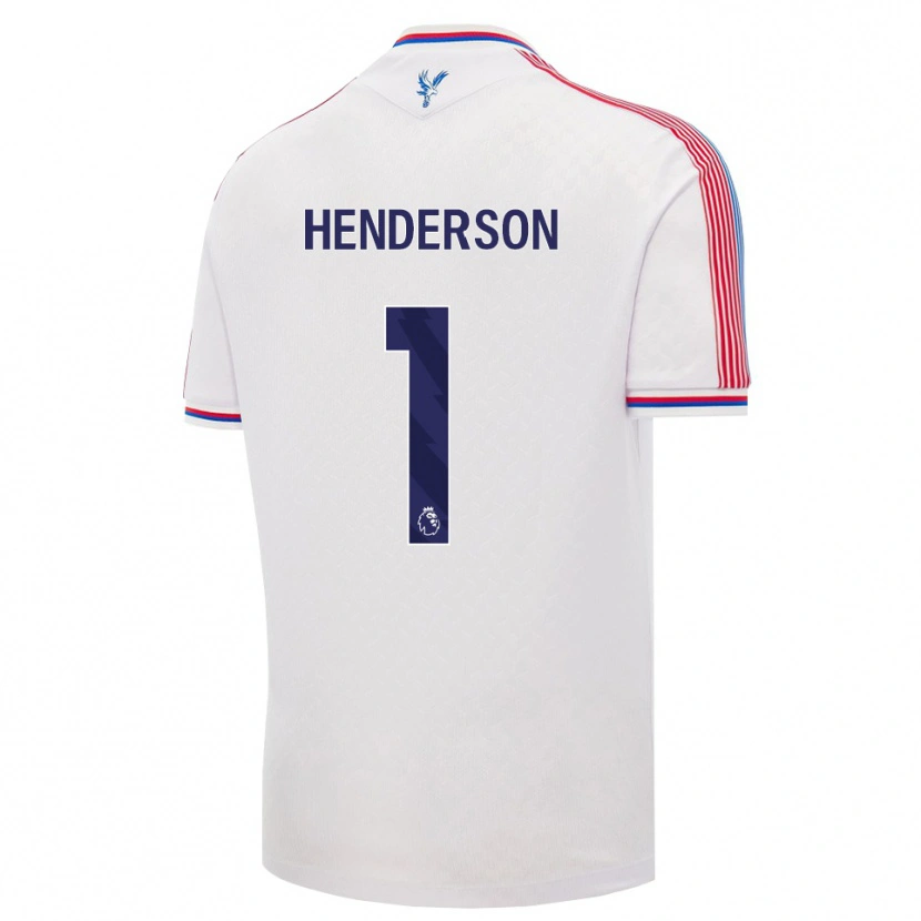Danxen Niño Camiseta Dean Henderson #1 Blanco Rojo Azul 1ª Equipación 2026/27 La Camisa México