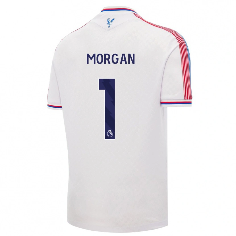 Danxen Niño Camiseta Chloe Morgan #1 Blanco Rojo Azul 1ª Equipación 2026/27 La Camisa México