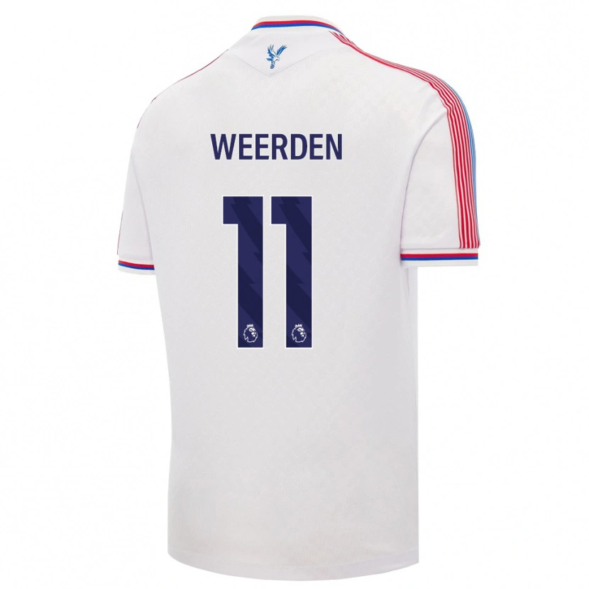 Danxen Niño Camiseta Ashleigh Weerden #11 Blanco Rojo Azul 1ª Equipación 2026/27 La Camisa México