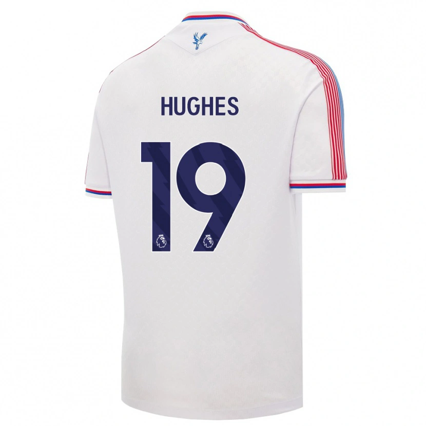 Danxen Niño Camiseta Will Hughes #19 Blanco Rojo Azul 1ª Equipación 2026/27 La Camisa México
