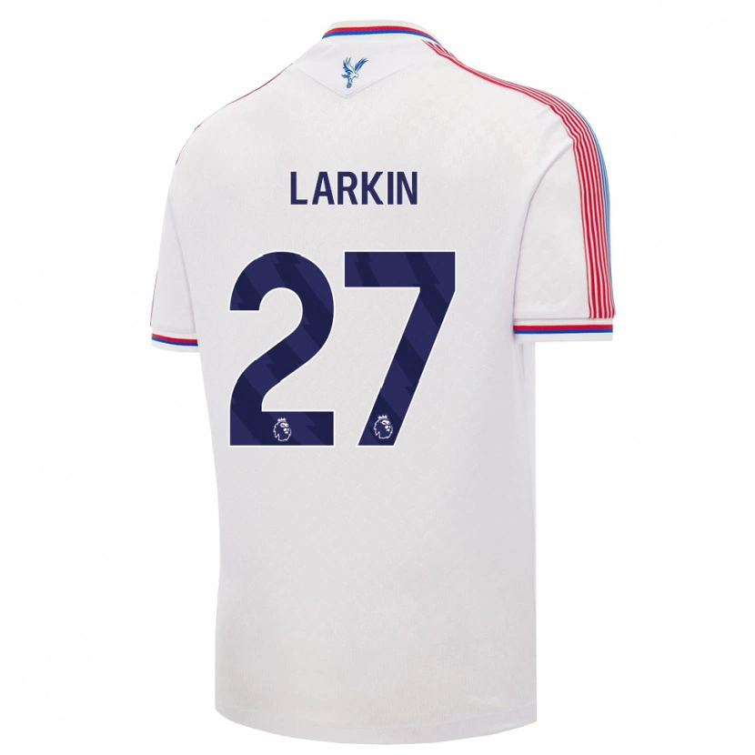 Danxen Niño Camiseta Abbie Larkin #27 Blanco Rojo Azul 1ª Equipación 2026/27 La Camisa México