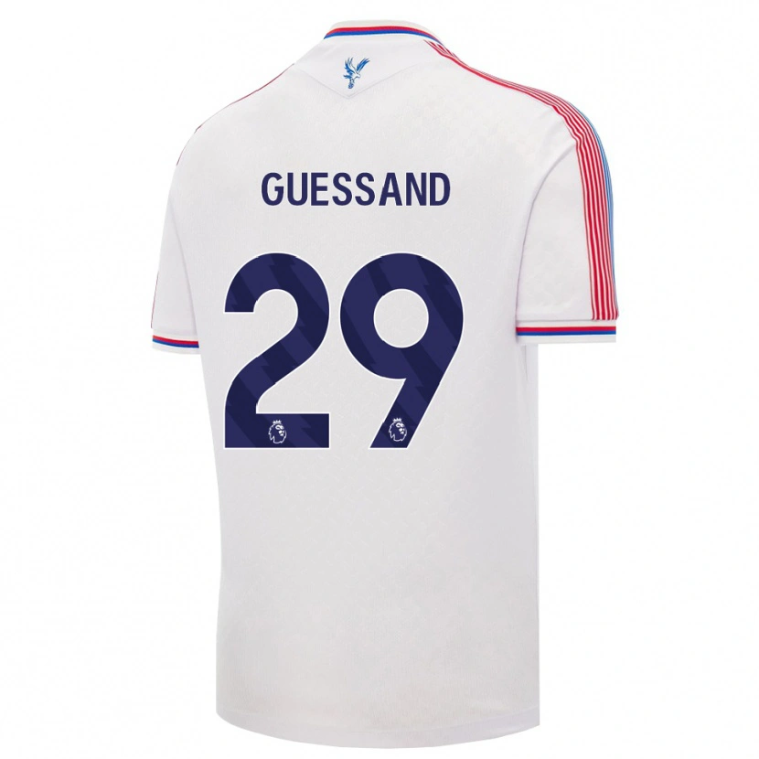 Danxen Niño Camiseta Evann Guessand #29 Blanco Rojo Azul 1ª Equipación 2026/27 La Camisa México