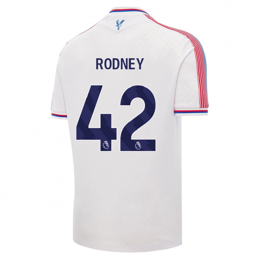 Danxen Niño Camiseta Kaden Rodney #42 Blanco Rojo Azul 1ª Equipación 2026/27 La Camisa México