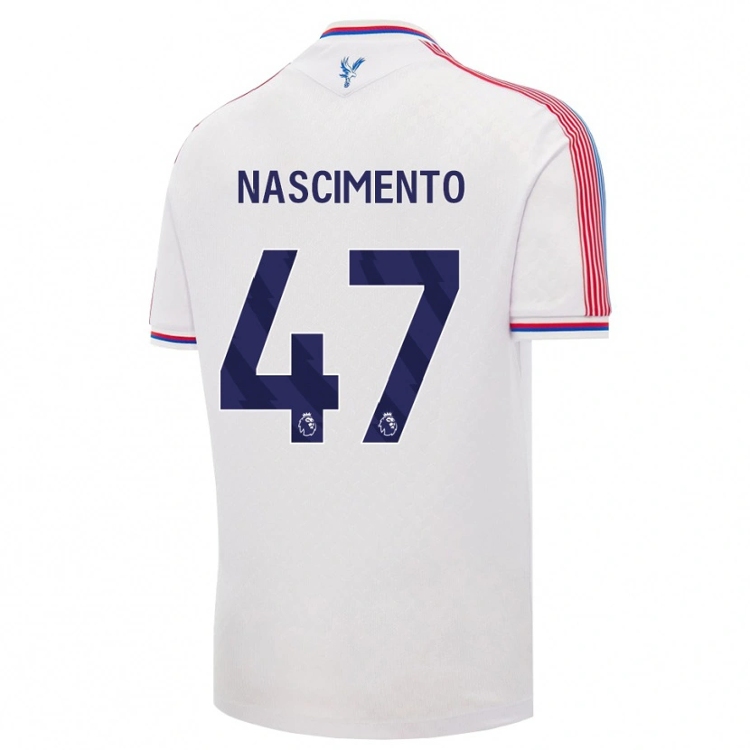 Danxen Niño Camiseta Adler Nascimento #47 Blanco Rojo Azul 1ª Equipación 2026/27 La Camisa México