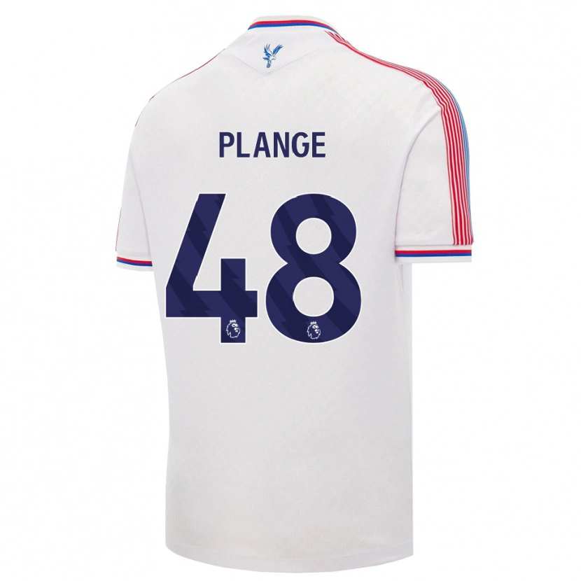 Danxen Niño Camiseta Luke Plange #48 Blanco Rojo Azul 1ª Equipación 2026/27 La Camisa México