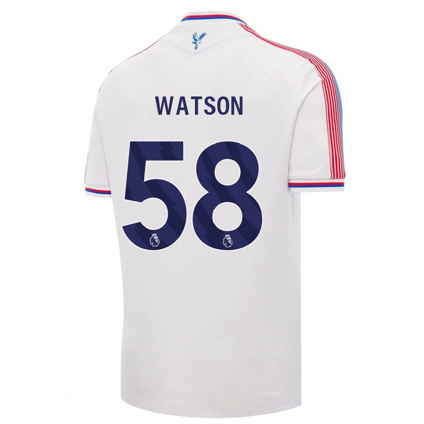 Danxen Niño Camiseta Noah Watson #58 Blanco Rojo Azul 1ª Equipación 2026/27 La Camisa México