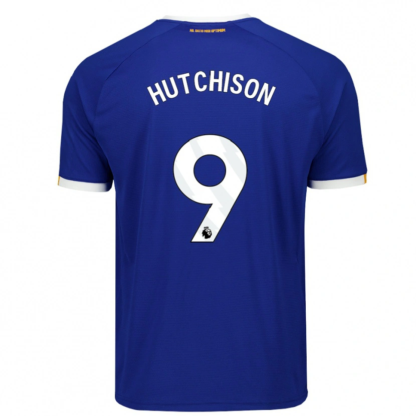 Danxen Niño Camiseta Kai Hutchison #9 Azul Blanco Amarillo 1ª Equipación 2026/27 La Camisa México