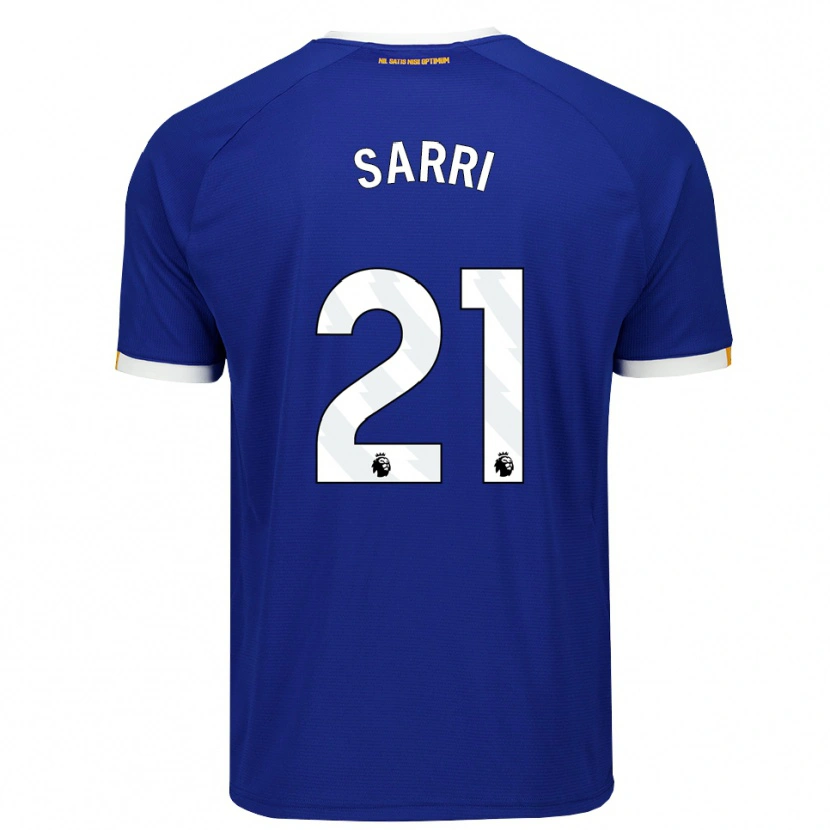 Danxen Niño Camiseta Veatriki Sarri #21 Azul Blanco Amarillo 1ª Equipación 2026/27 La Camisa México