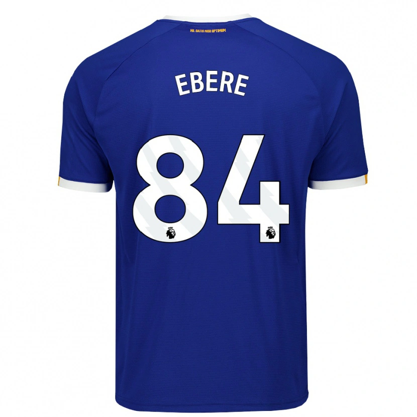 Danxen Niño Camiseta Coby Ebere #84 Azul Blanco Amarillo 1ª Equipación 2026/27 La Camisa México