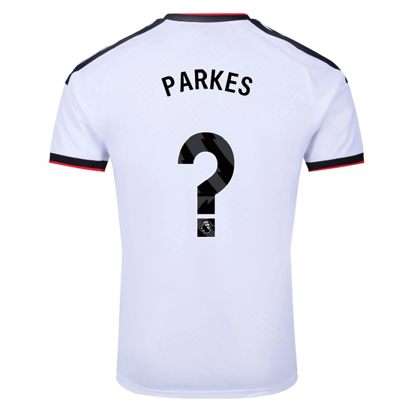 Danxen Niño Camiseta Stefan Parkes #0 Blanco Negro Rojo 1ª Equipación 2026/27 La Camisa México