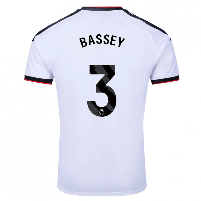 Danxen Niño Camiseta Calvin Bassey #3 Blanco Negro Rojo 1ª Equipación 2026/27 La Camisa México