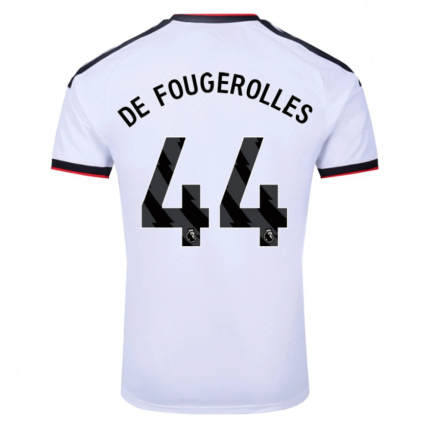 Danxen Niño Camiseta Luc De Fougerolles #44 Blanco Negro Rojo 1ª Equipación 2026/27 La Camisa México