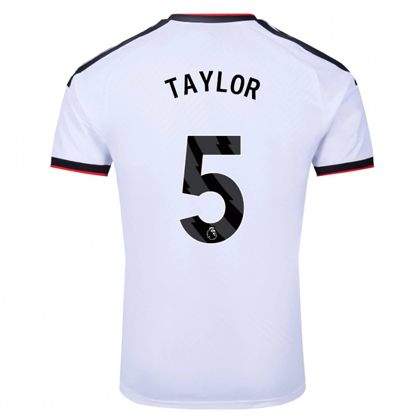 Danxen Niño Camiseta Archie Taylor #5 Blanco Negro Rojo 1ª Equipación 2026/27 La Camisa México