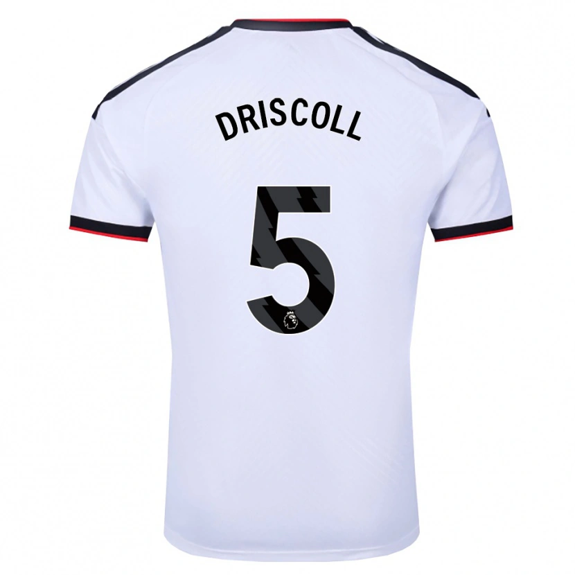 Danxen Niño Camiseta Teddy Driscoll #5 Blanco Negro Rojo 1ª Equipación 2026/27 La Camisa México