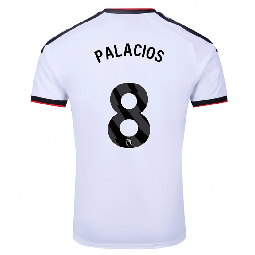Danxen Niño Camiseta César Palacios #8 Blanco Negro Rojo 1ª Equipación 2026/27 La Camisa México
