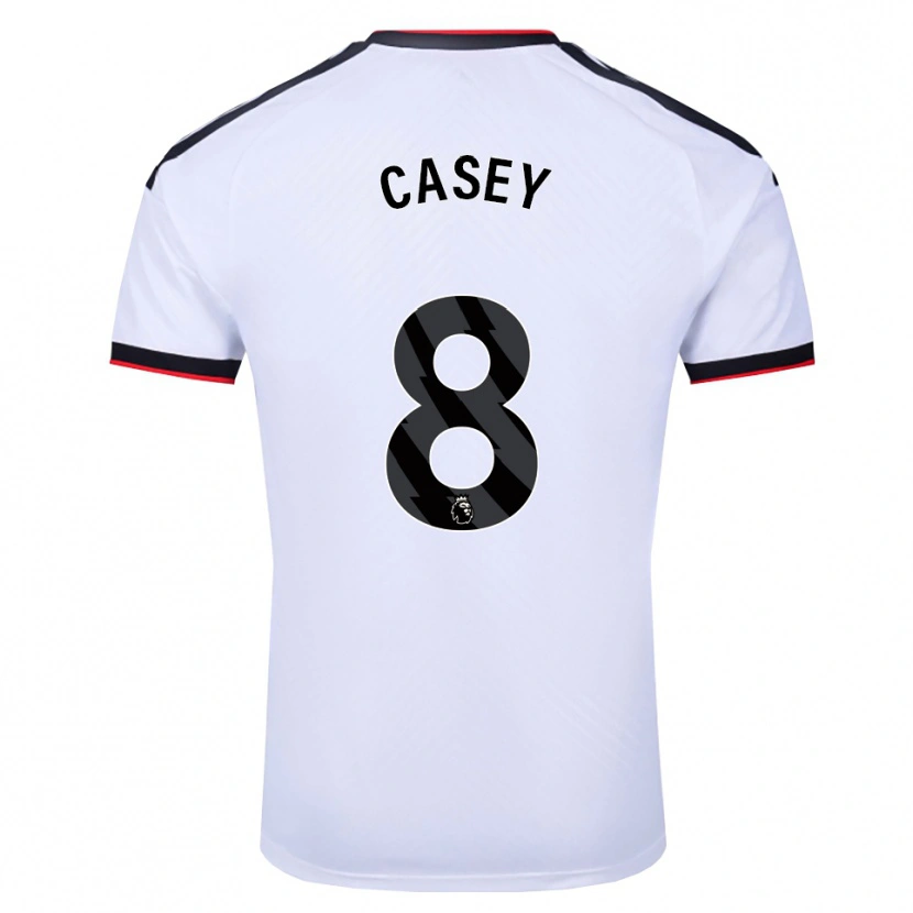 Danxen Niño Camiseta Dan Casey #8 Blanco Negro Rojo 1ª Equipación 2026/27 La Camisa México