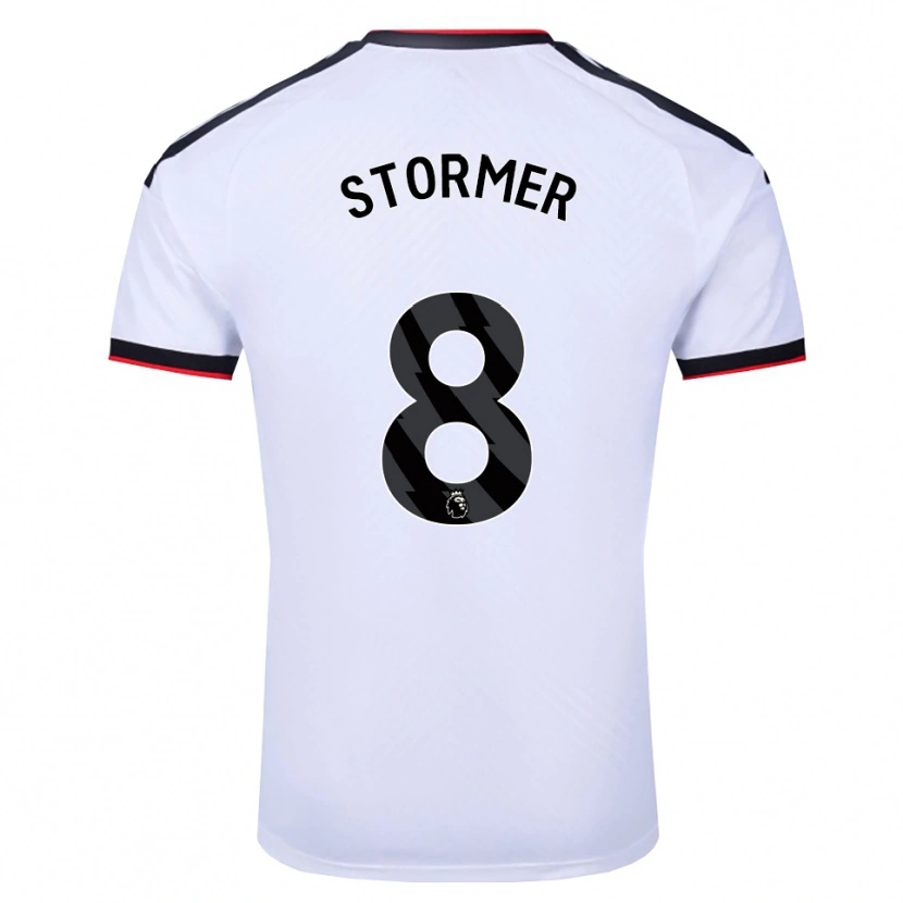 Danxen Niño Camiseta Becky Stormer #8 Blanco Negro Rojo 1ª Equipación 2026/27 La Camisa México