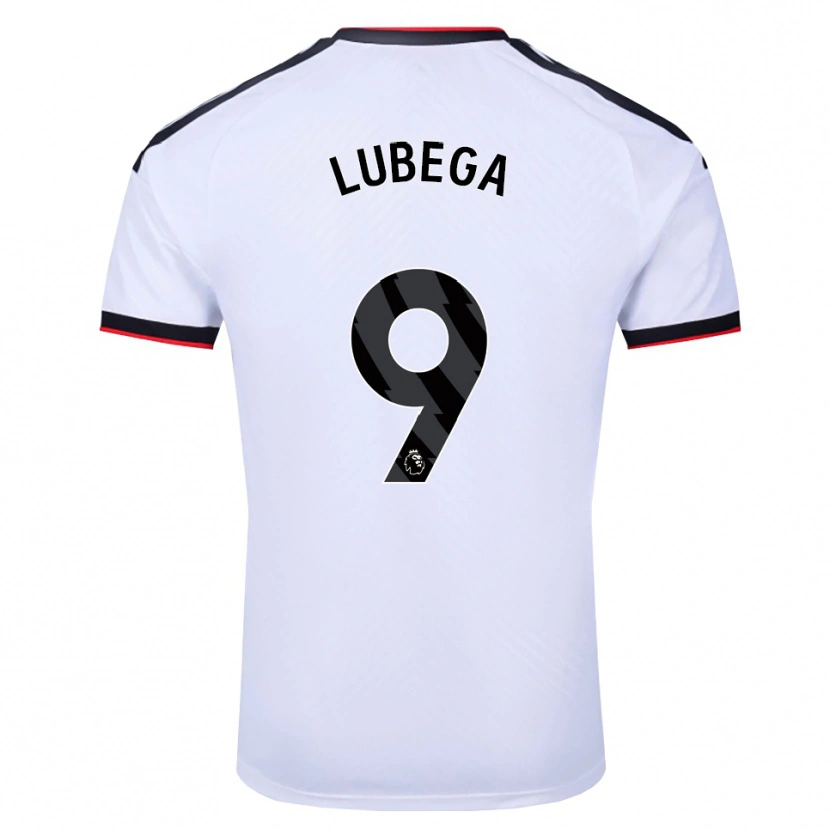 Danxen Niño Camiseta Bashil Lubega #9 Blanco Negro Rojo 1ª Equipación 2026/27 La Camisa México