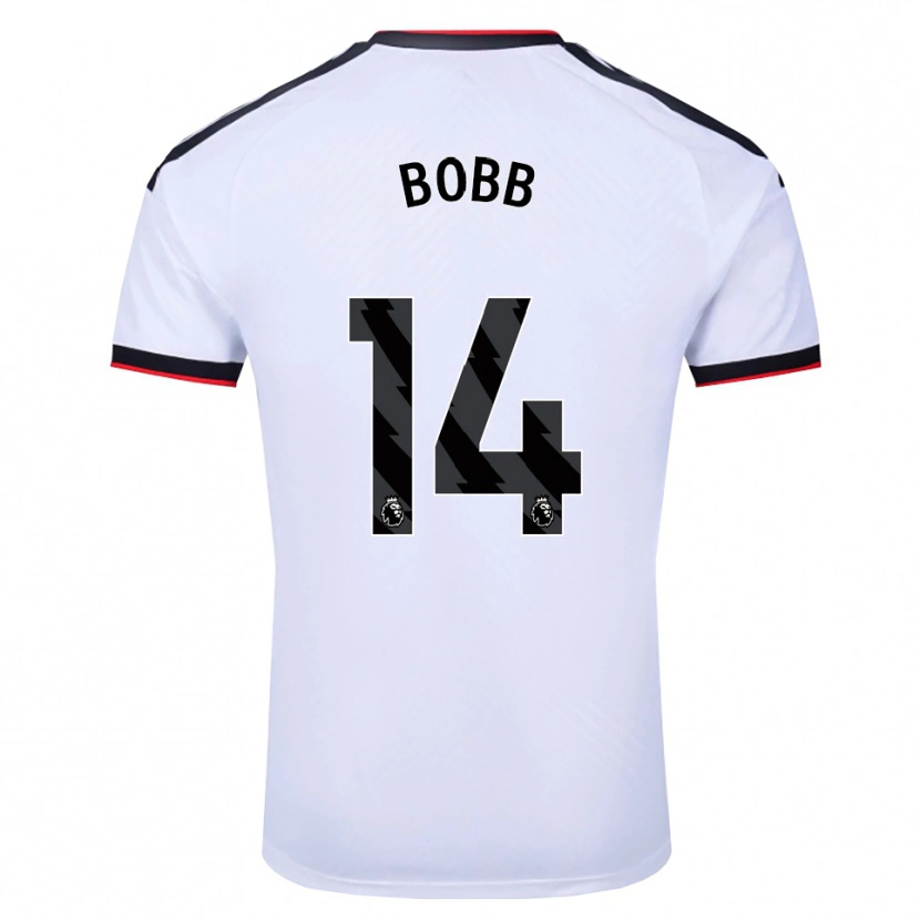 Danxen Niño Camiseta Oscar Bobb #14 Blanco Negro Rojo 1ª Equipación 2026/27 La Camisa México