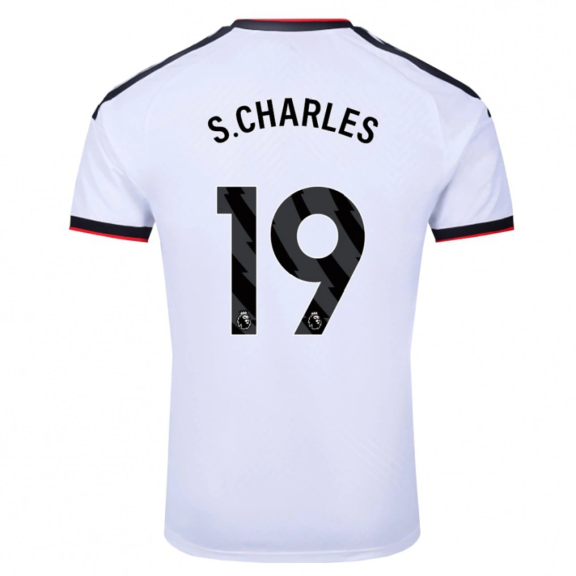Danxen Niño Camiseta Shea Charles #19 Blanco Negro Rojo 1ª Equipación 2026/27 La Camisa México