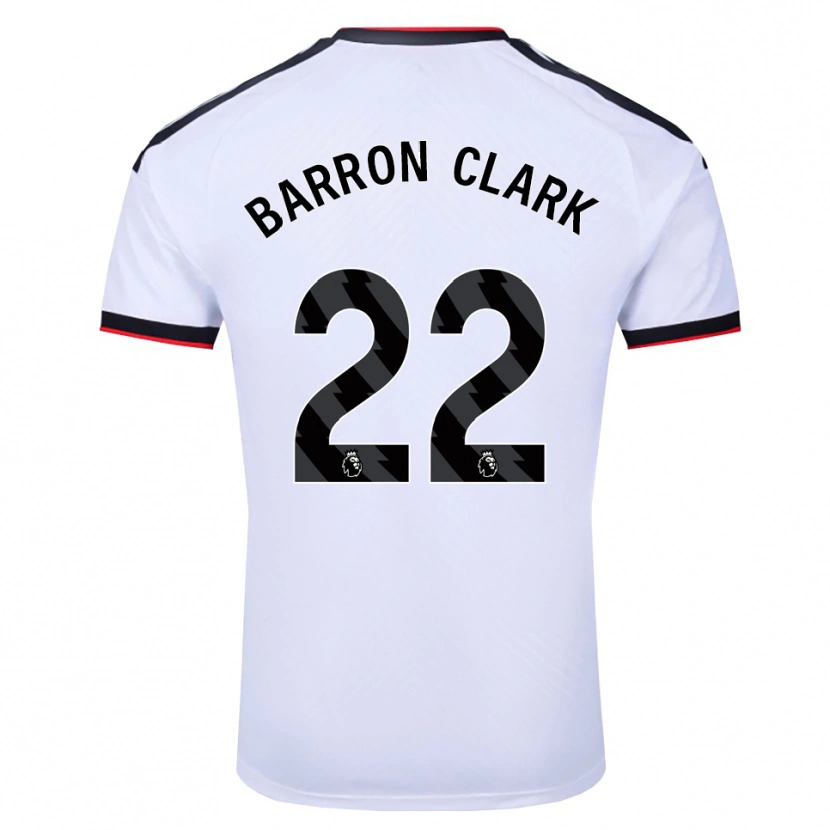 Danxen Niño Camiseta Betty Barron-Clark #22 Blanco Negro Rojo 1ª Equipación 2026/27 La Camisa México