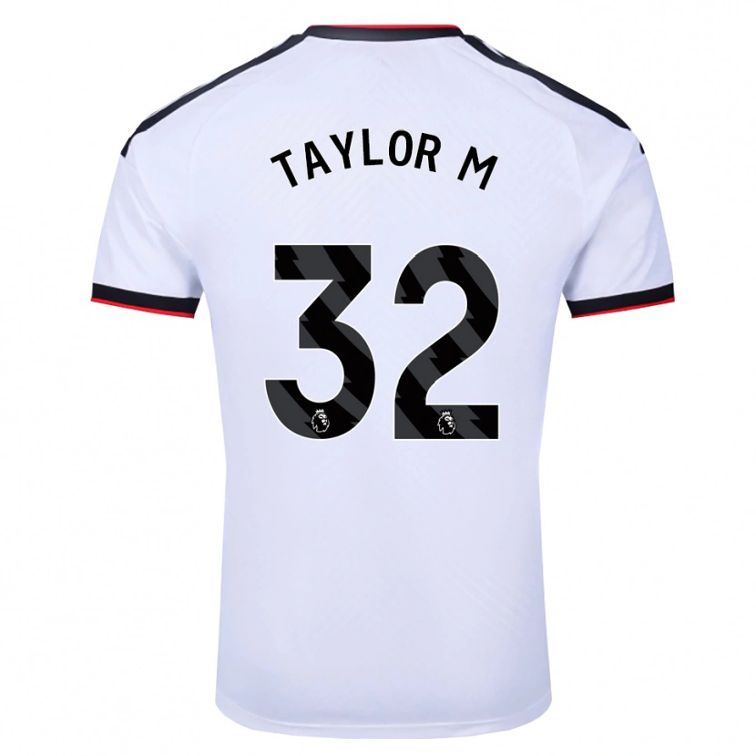 Danxen Niño Camiseta Belle Taylor-M #32 Blanco Negro Rojo 1ª Equipación 2026/27 La Camisa México