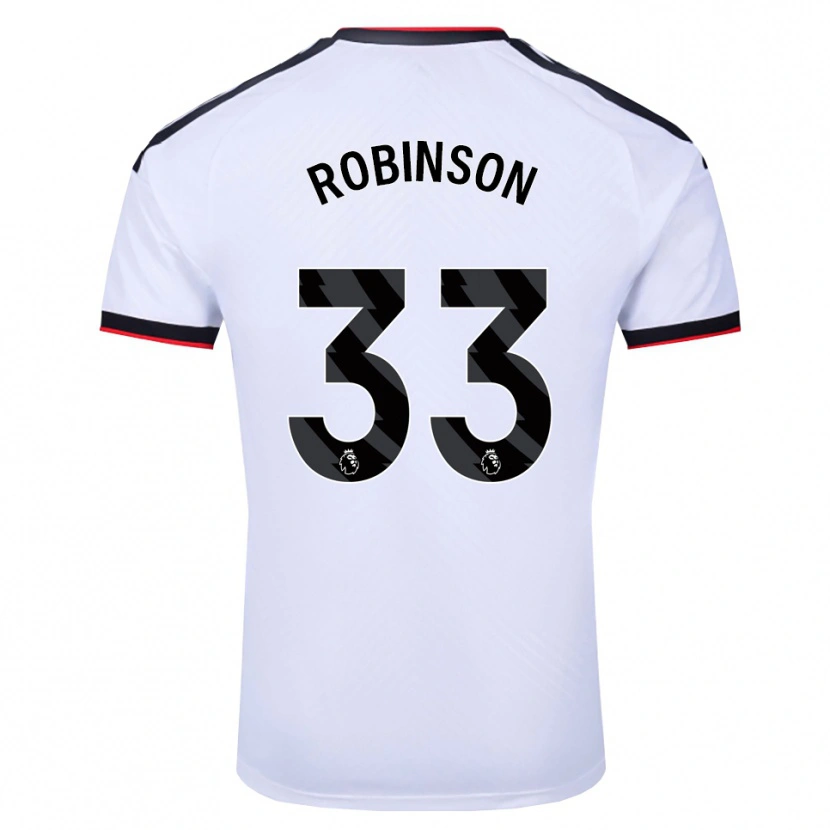 Danxen Niño Camiseta Antonee Robinson #33 Blanco Negro Rojo 1ª Equipación 2026/27 La Camisa México