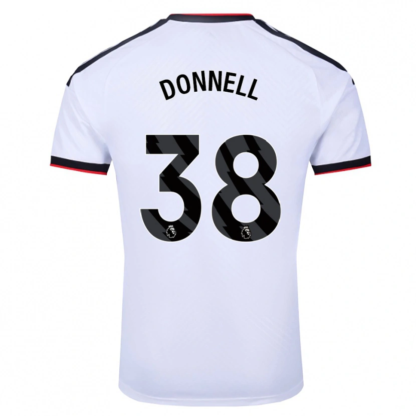 Danxen Niño Camiseta Chris Donnell #38 Blanco Negro Rojo 1ª Equipación 2026/27 La Camisa México