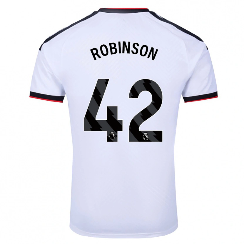 Danxen Niño Camiseta Charlie Robinson #42 Blanco Negro Rojo 1ª Equipación 2026/27 La Camisa México