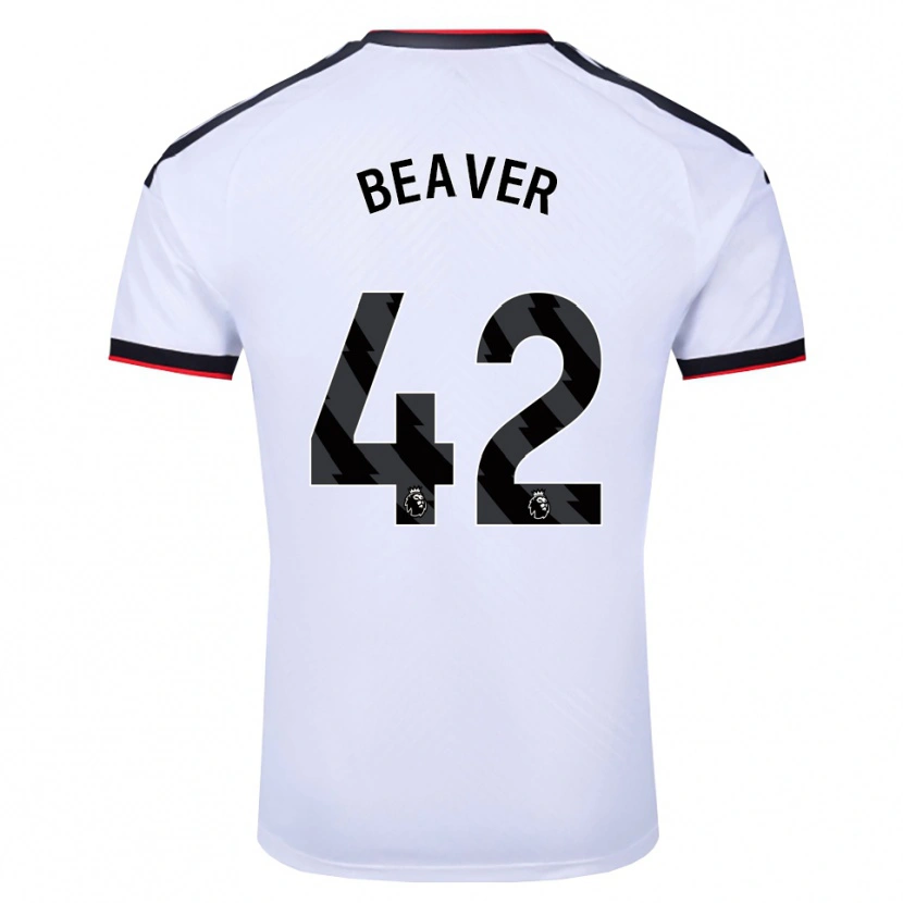 Danxen Niño Camiseta Cat Beaver #42 Blanco Negro Rojo 1ª Equipación 2026/27 La Camisa México