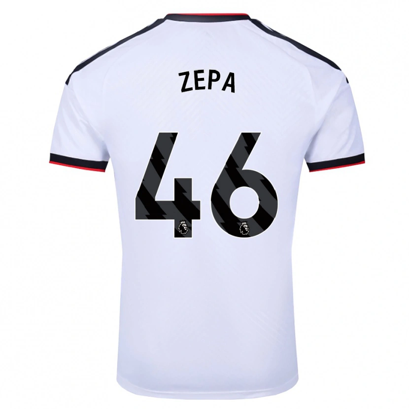 Danxen Niño Camiseta Macauley Zepa #46 Blanco Negro Rojo 1ª Equipación 2026/27 La Camisa México