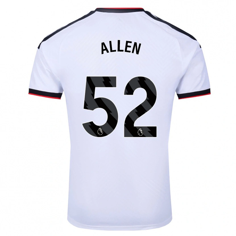 Danxen Niño Camiseta Michael Allen #52 Blanco Negro Rojo 1ª Equipación 2026/27 La Camisa México