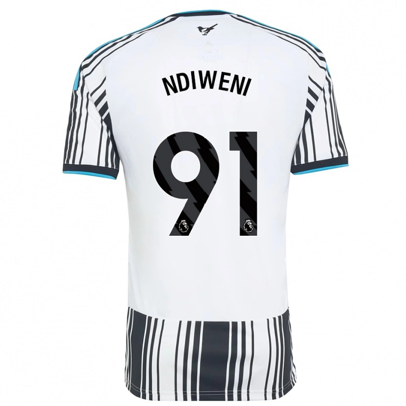 Danxen Niño Camiseta Ethan Ndiweni #91 Azulcielo Negro Blanco 1ª Equipación 2026/27 La Camisa México