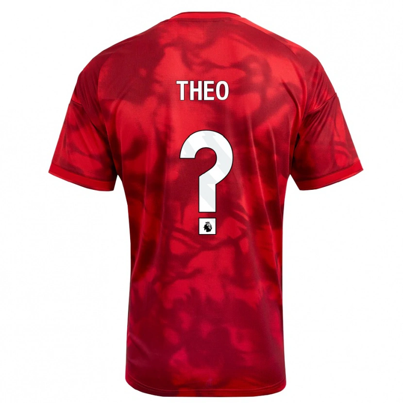 Danxen Niño Camiseta Theo Robinson #0 Carmesí Blanco 1ª Equipación 2026/27 La Camisa México