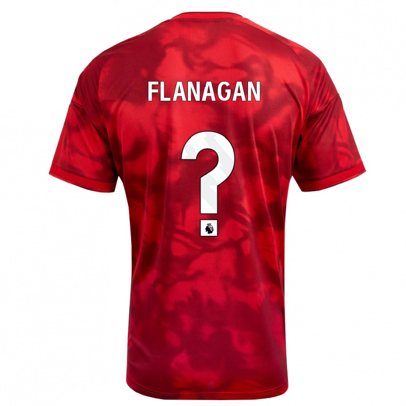 Danxen Niño Camiseta Theo Flanagan #0 Carmesí Blanco 1ª Equipación 2026/27 La Camisa México