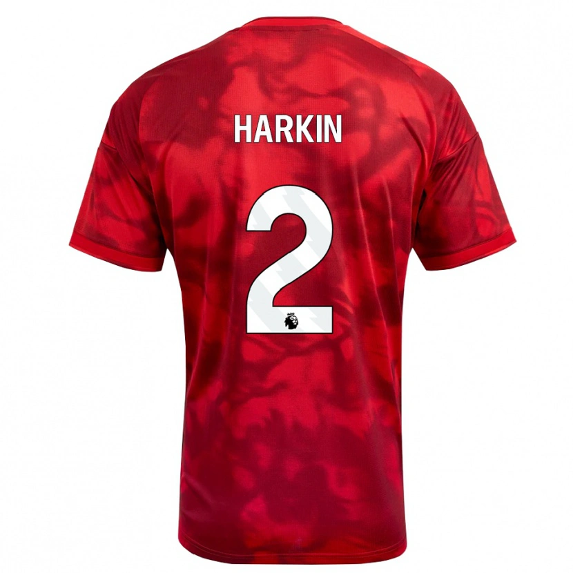 Danxen Niño Camiseta Lyndsey Harkin #2 Carmesí Blanco 1ª Equipación 2026/27 La Camisa México