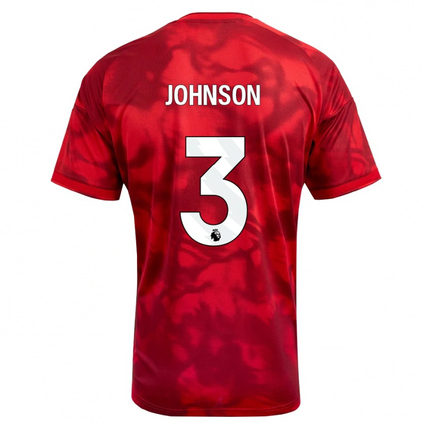 Danxen Niño Camiseta Nat Johnson #3 Carmesí Blanco 1ª Equipación 2026/27 La Camisa México