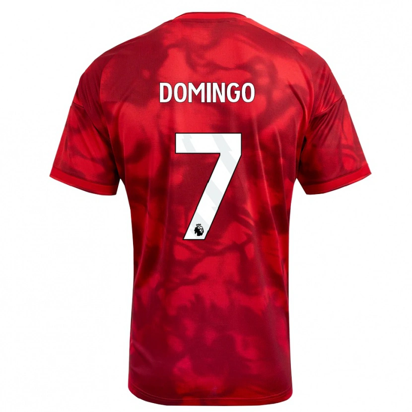 Danxen Niño Camiseta Sophie Domingo #7 Carmesí Blanco 1ª Equipación 2026/27 La Camisa México