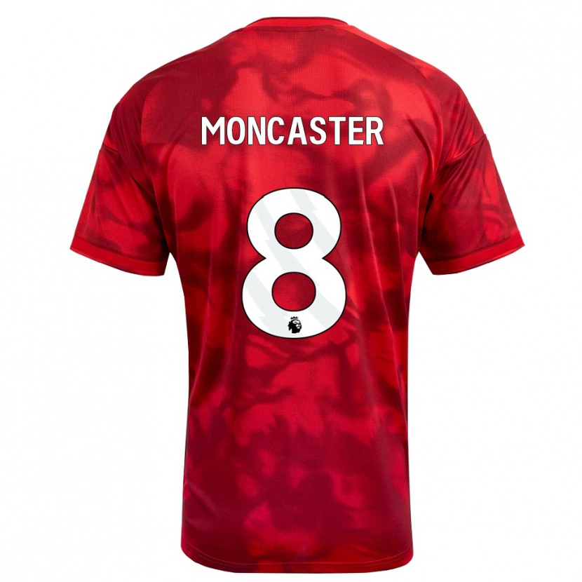 Danxen Niño Camiseta Mai Moncaster #8 Carmesí Blanco 1ª Equipación 2026/27 La Camisa México
