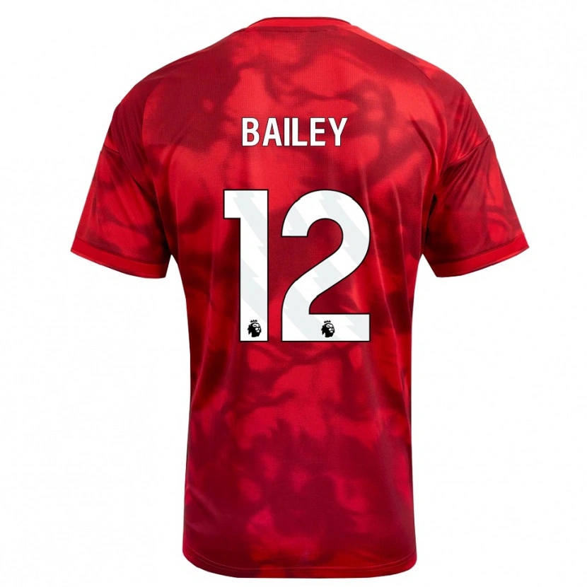Danxen Niño Camiseta Joe Bailey #12 Carmesí Blanco 1ª Equipación 2026/27 La Camisa México