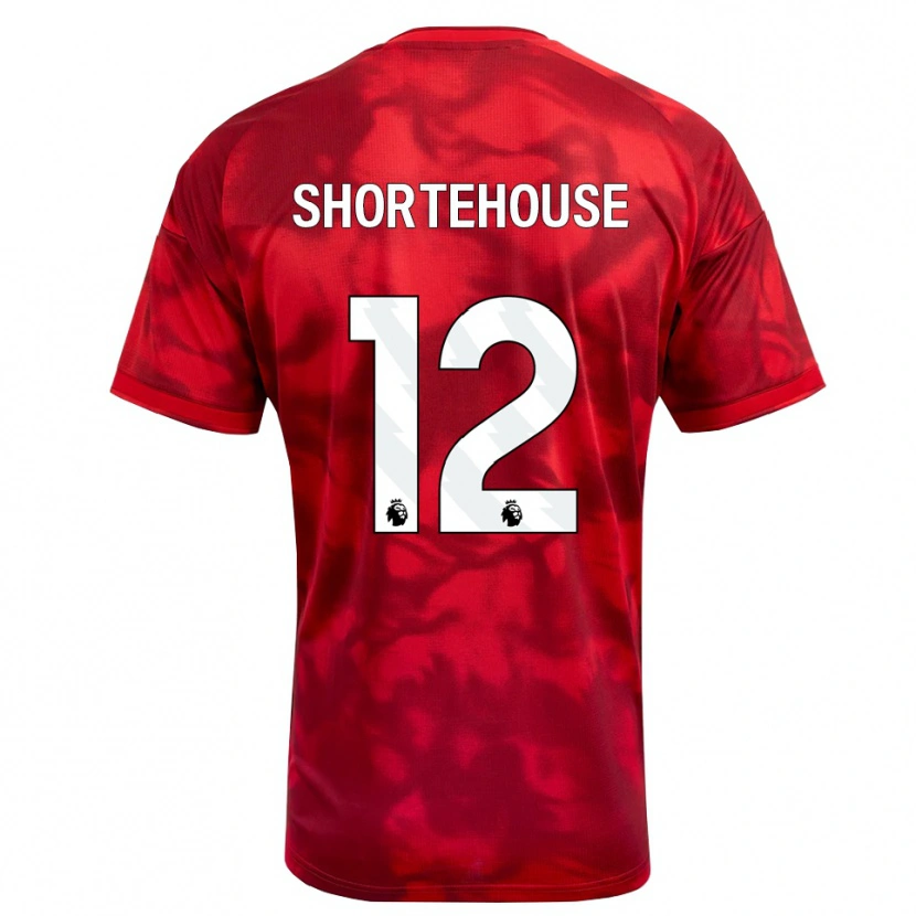 Danxen Niño Camiseta Michael Shortehouse #12 Carmesí Blanco 1ª Equipación 2026/27 La Camisa México