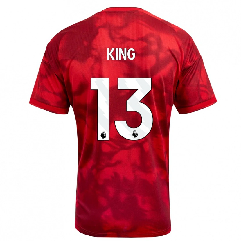 Danxen Niño Camiseta Leo King #13 Carmesí Blanco 1ª Equipación 2026/27 La Camisa México
