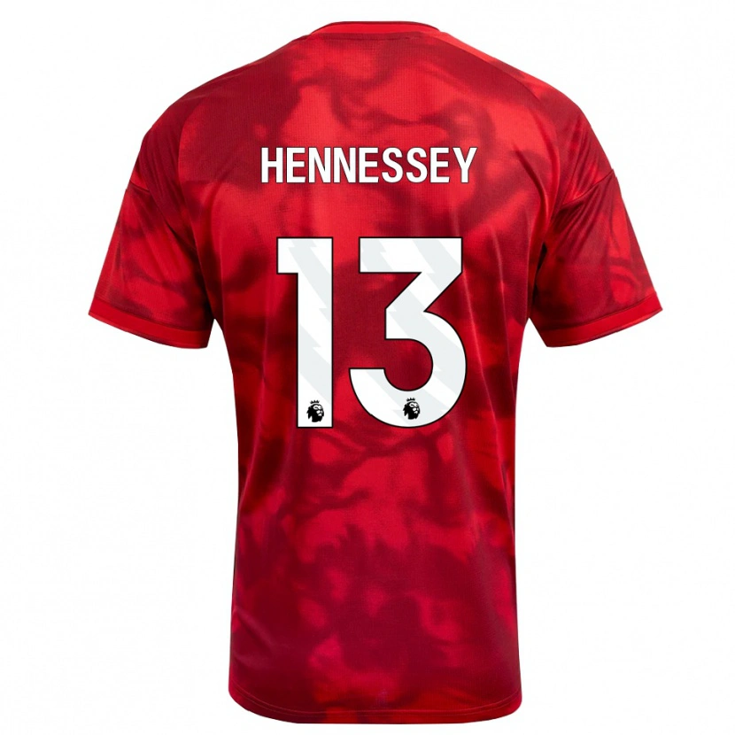 Danxen Niño Camiseta Wayne Hennessey #13 Carmesí Blanco 1ª Equipación 2026/27 La Camisa México
