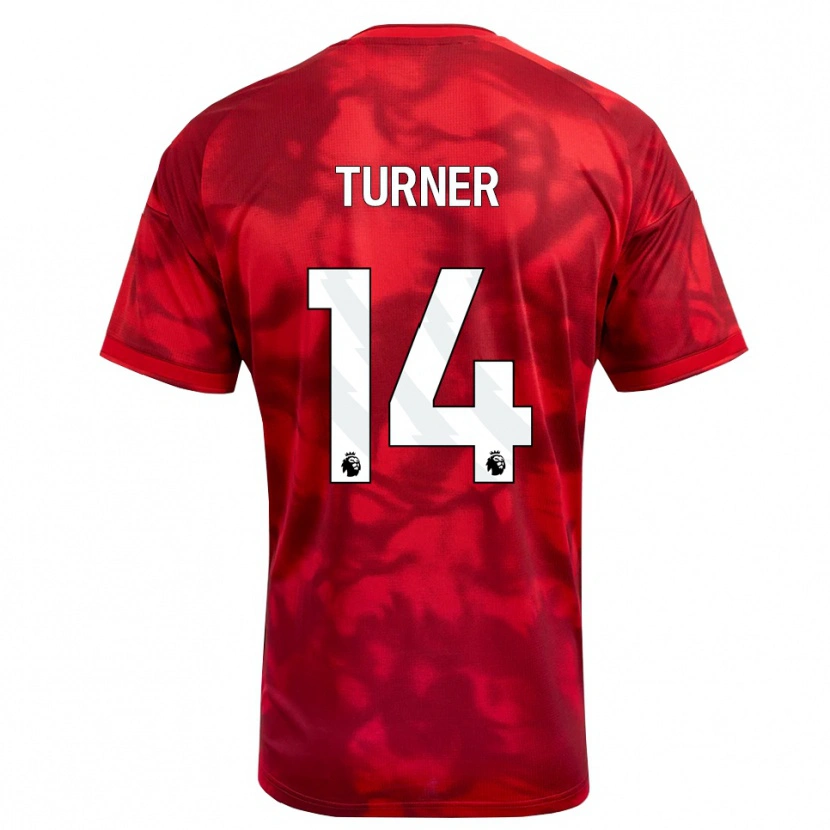 Danxen Niño Camiseta Luca Turner #14 Carmesí Blanco 1ª Equipación 2026/27 La Camisa México