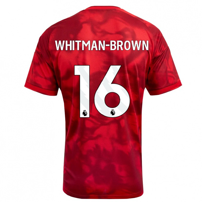 Danxen Niño Camiseta Chae Whitman-Brown #16 Carmesí Blanco 1ª Equipación 2026/27 La Camisa México