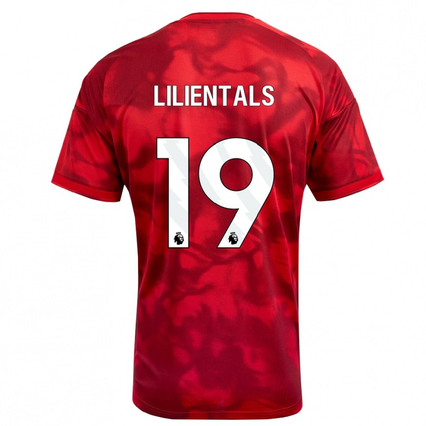 Danxen Niño Camiseta Matiss Lilientals #19 Carmesí Blanco 1ª Equipación 2026/27 La Camisa México