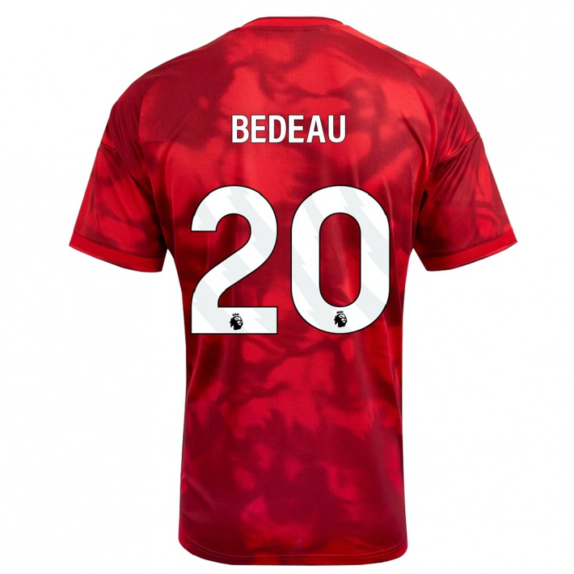 Danxen Niño Camiseta Naomi Bedeau #20 Carmesí Blanco 1ª Equipación 2026/27 La Camisa México
